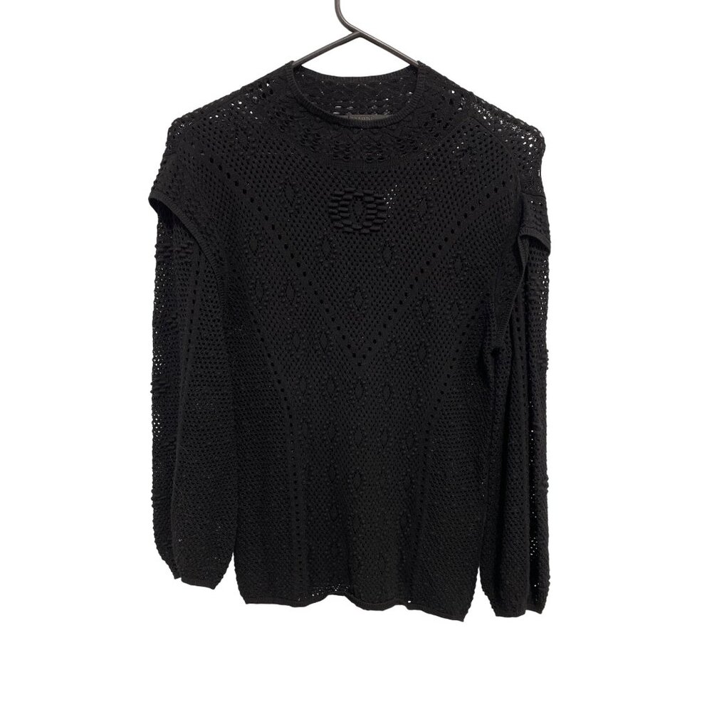 White House Black Market Sweater Size XS Open Knit Long Sleeve Pullover Capsule